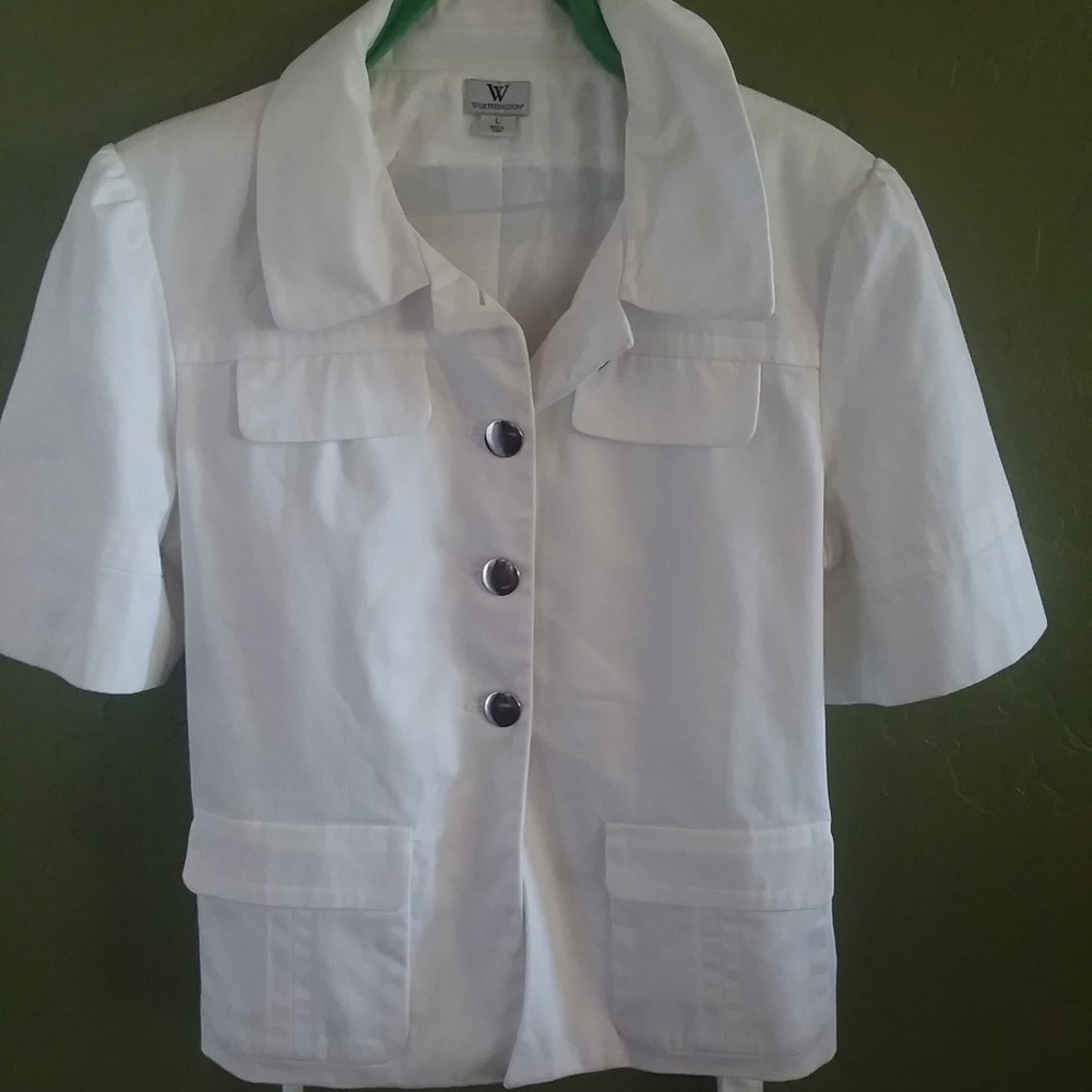 Short Sleeved Jacket with ties